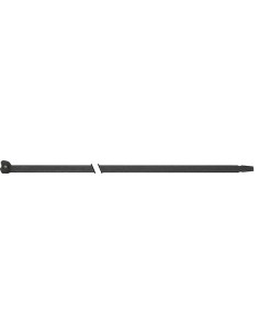 Brida de nailon negra a 100 piezas con lengUeta de acero