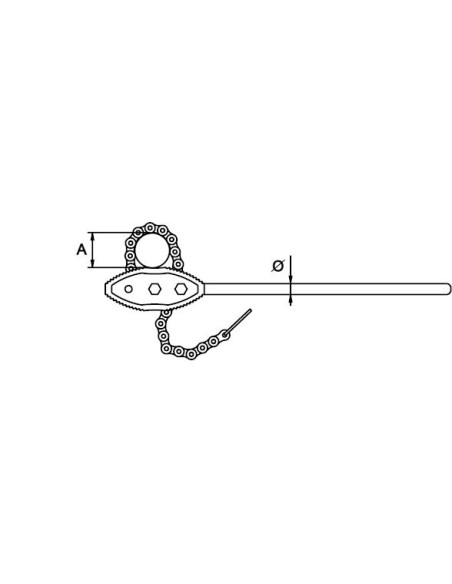Llave cadena reversible reforzada