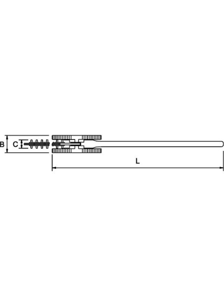 Llave cadena reversible reforzada
