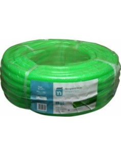 Rollo manguera riego lATEX verde trenzada 25 m