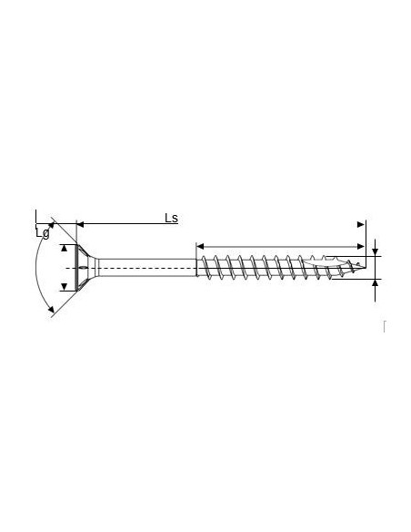 Tornillo avellanado para madera SPEED POINT PZ