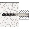 Taco de nylon multimaterial largo con tornillo hexagonal/Torx INOX A4 SXR-FUS