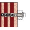 Taco de nylon multimaterial largo con tornillo hexagonal/Torx INOX A4 SXR-FUS
