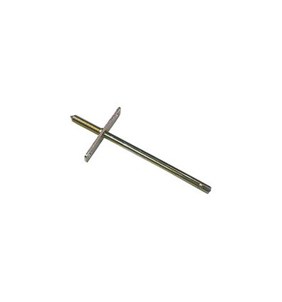 Soporte cerrado para tubo niquelado