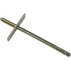 Soporte cerrado para tubo niquelado