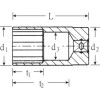 Llave de vaso 3/8" DIN 3124 mod 45ASP
