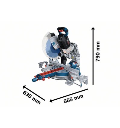 Ingletadora telescópica GCM 18V-305 GDC BITURBO