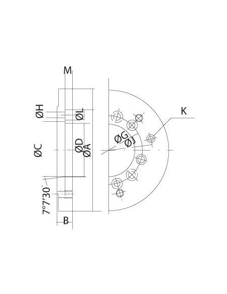 Brida acero DIN55026-21  3B