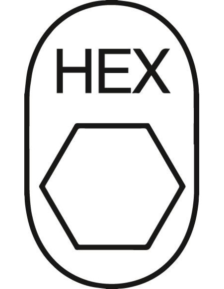Mango alojamiento para corona perforación hexagonal