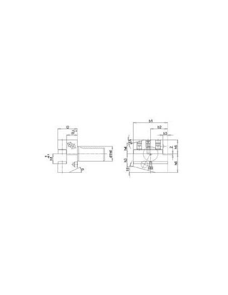 PortaPunta de broca radial VDI derecha B1