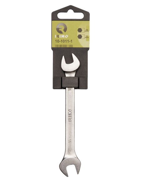 Llave fija 2 bocas cromada mate modelo 10