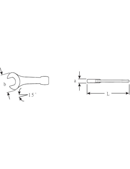 Llave de goleo boca fija DIN 133 mod 4204