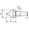 Punto cónico grande para punto de torno
