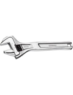 Llave de una boca ajustable niquelada con superficie impacto