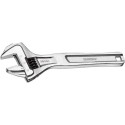 Llave de una boca ajustable niquelada con superficie impacto