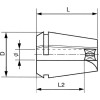 Pinza sujecion con cuadrado ER32