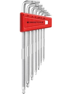 Juego llaves Allen en soporte plástico SAFETY punta esferica