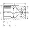 Llave de vaso 3/8" DIN 3124 mod 45A