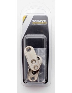 Soporte tubo armario ovalado 15 mm 2 ud