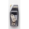 Soporte tubo armario ovalado 15 mm 2 ud