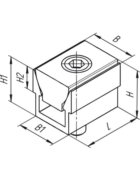 Cuña doble de tensor fuerza de apriete