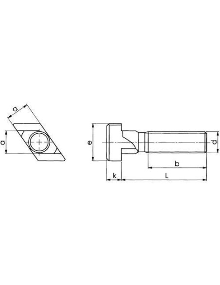 Tornillo rombo