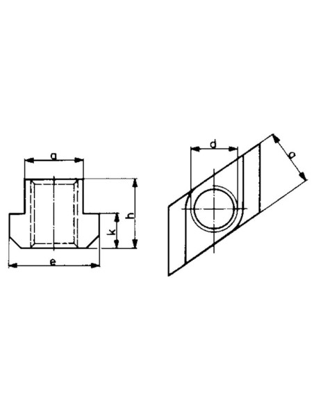 Tuerca corredera RHOMBUS DIN510
