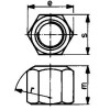 Tuerca hexagonalagonal DIN6330B