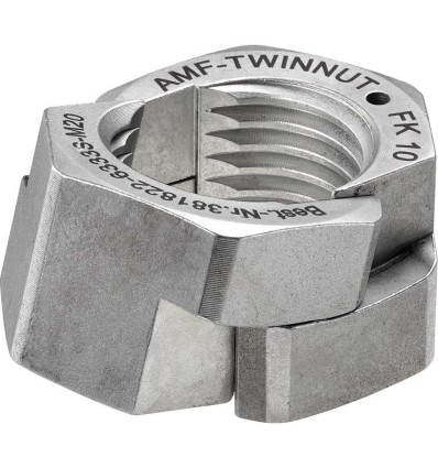 Tuerca TWINNUT sin Garra de apriete completa con reborde 6333S