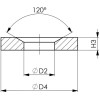 Asiento cónico DIN6319D