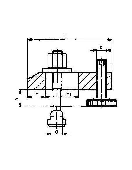 Brida sujeción DIN6314V reforzada