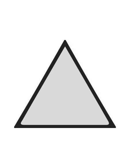 Lima abrasiva de corindón puro triangular