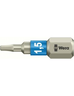 Punta inoxidable 1 / 4 pulgadas DIN3126C6,3 hembra hexagonal