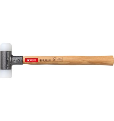 Martillo blando con mango de madera sin contragolpe