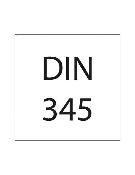 Broca espiral DIN345 HSS rectificada tipo N vastago CM