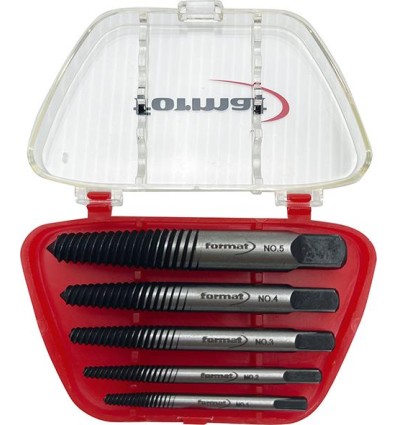 Juego extractor tornillos cromo-vanadio