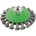 Cepillo cónico inoxidable M14 trenzado