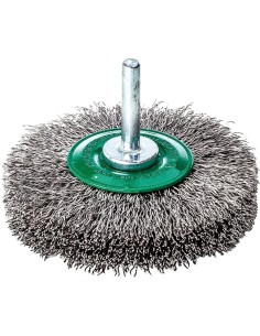 Cepillo redondo con vastago Acero inoxidable ondulado