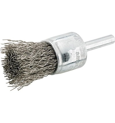 Cepillo pincel inoxidable ondulado