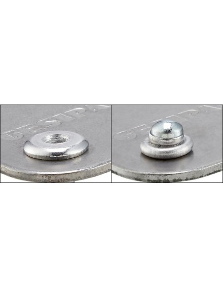 Remache ciego PolyBulb cabeza bombeada aluminiominio acero
