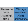 Remache ciego aluminio cabeza grande