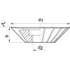 Fresa angular DIN842 HSS forma A