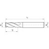 Fresa frontal SL DIN6527 MDI FIRE Z4