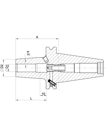 PortaPunta de broca contracción DIN69871 ADB SK40 SafeLock