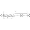 Fresa trocoidal MDI Z3 HA TA-C