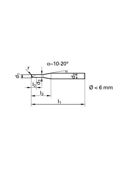 Fresa toroidal larga DIN6527 MDI Signum tipo N