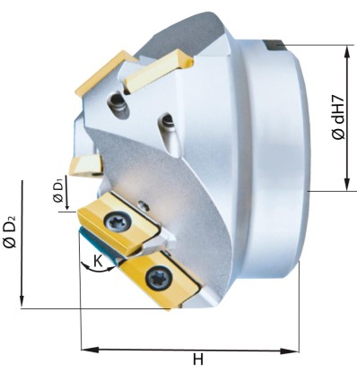 Fresa para biselar Z6 para XPHT16
