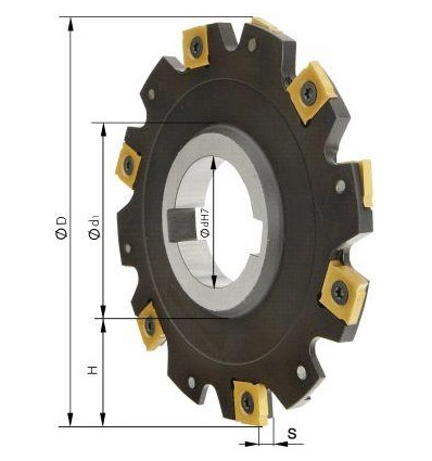 Fresa de disco sin reborde Z8