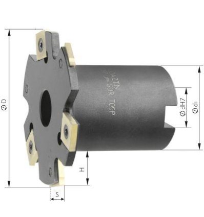 Fresa de disco con reborde Z8