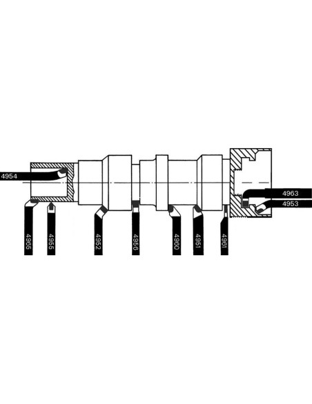 Cuchilla torno HSSE DIN4951R